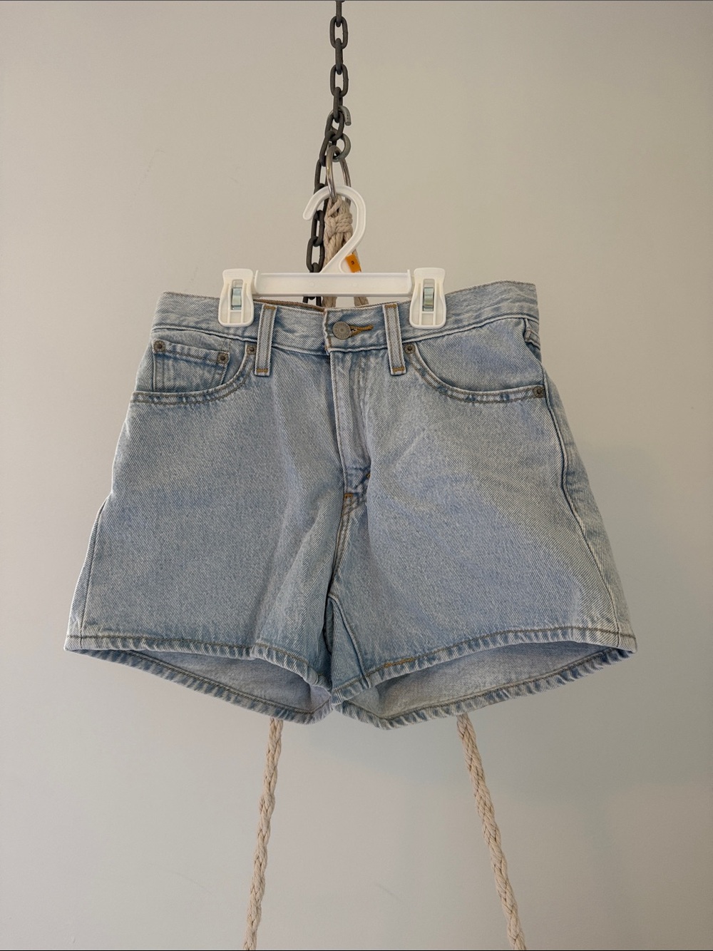 Levi's Light Wash Denim Shorts
